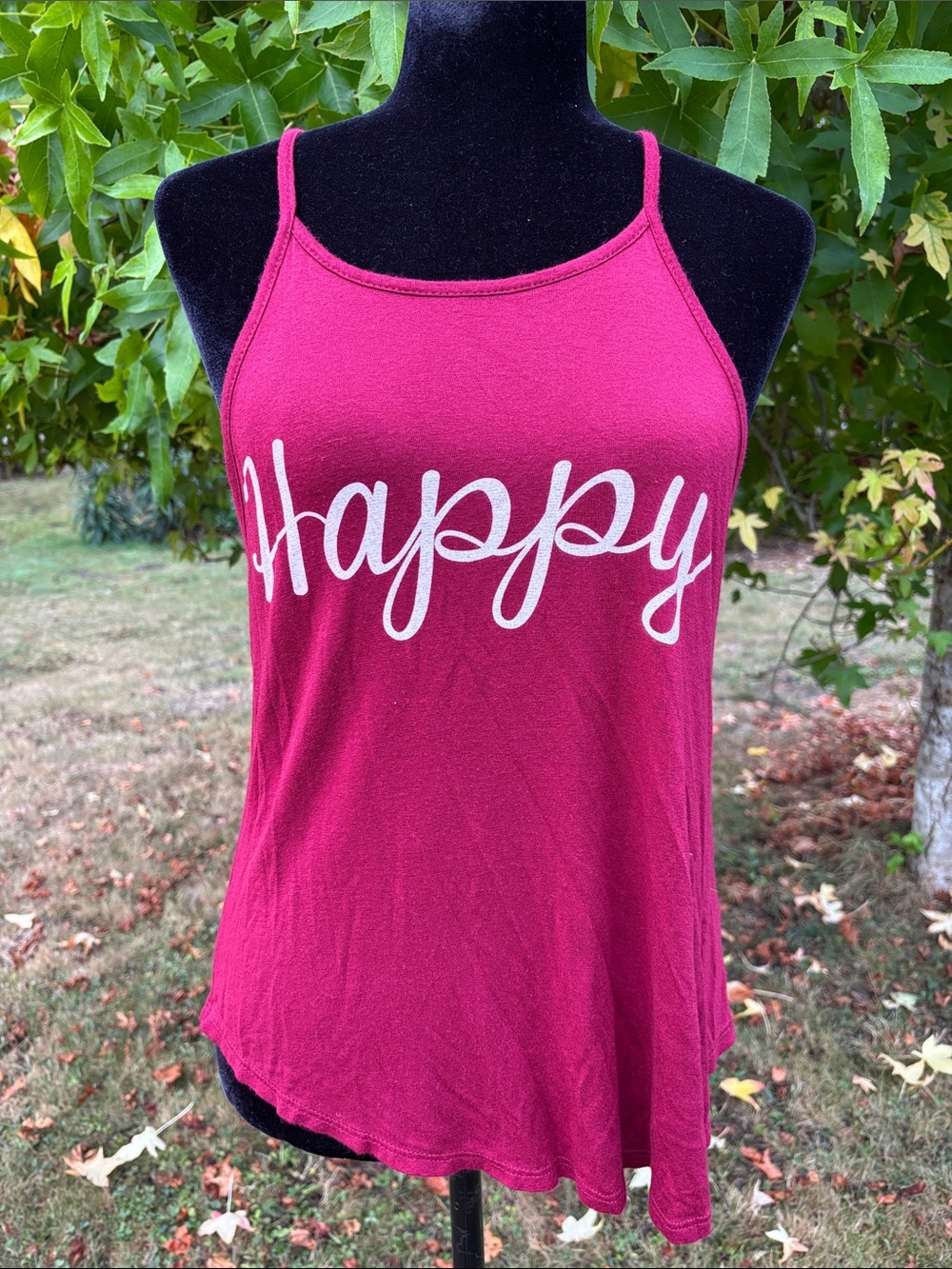 3/$20 Happy Tank Top